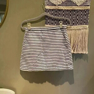 TOPSHOP VINTAGE STRIPE SKIRT W28